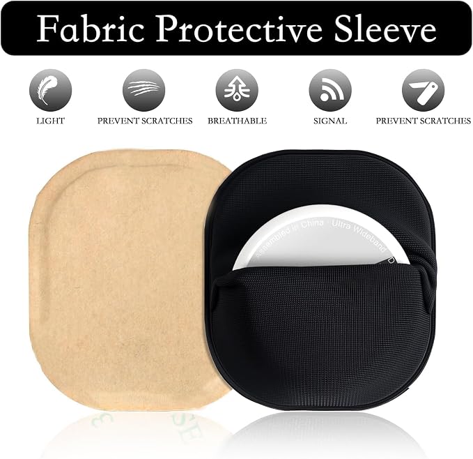 Adhesive Holder for AirTag 2nd & 1st Gen, Slim Stretchy Spandex Fabric Tracker - Image 2
