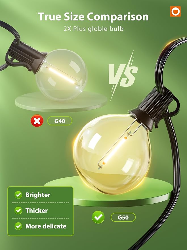 addlon 100FT Solar String Lights - Image 2