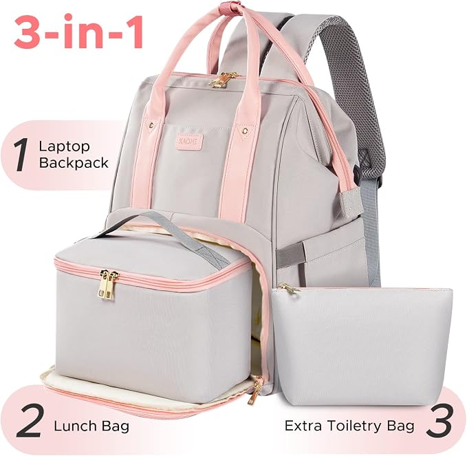 Kaome Lunch Backpack 15.6 Inch Laptop Backpack - Image 2