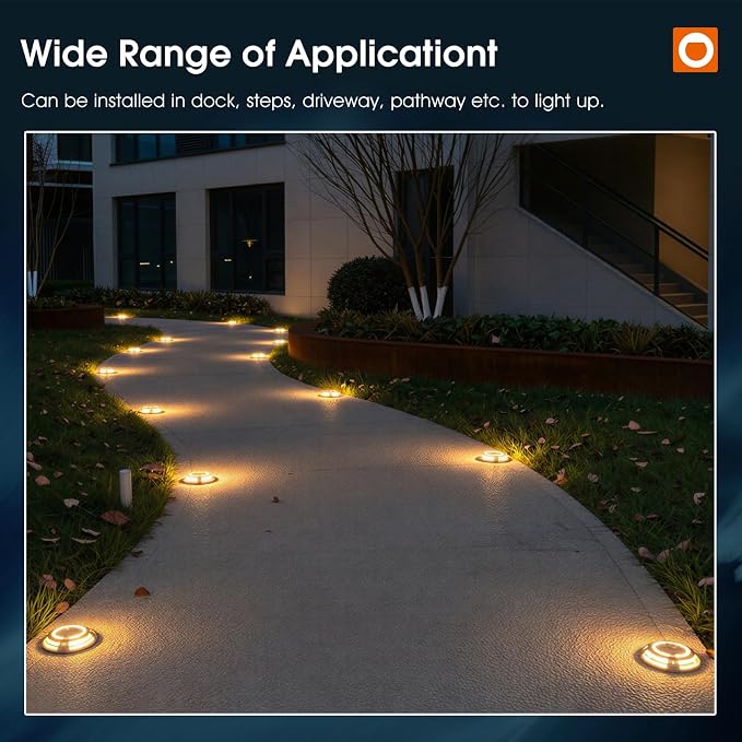 addlon Solar Dock Lights Outdoor 1 Pack, 2 Color Modes LED Deck Marine - Image 7