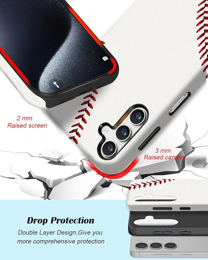 Compatible for Samsung Galaxy A17 5G Case, Dual Layer Heavy Duty 2 in 1 - Image 3