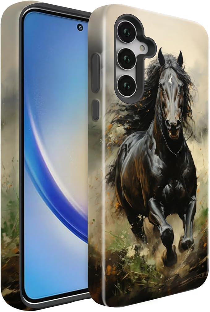 Compatible for Samsung Galaxy S25 5G Case, Dual Layer Heavy Duty 2 in 1 by BSMOSPER