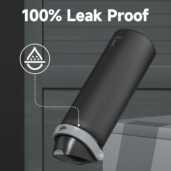 32 oz Insulated Water Bottle for Sports: Meoky Stainless Steel Water Bottle - Image 7