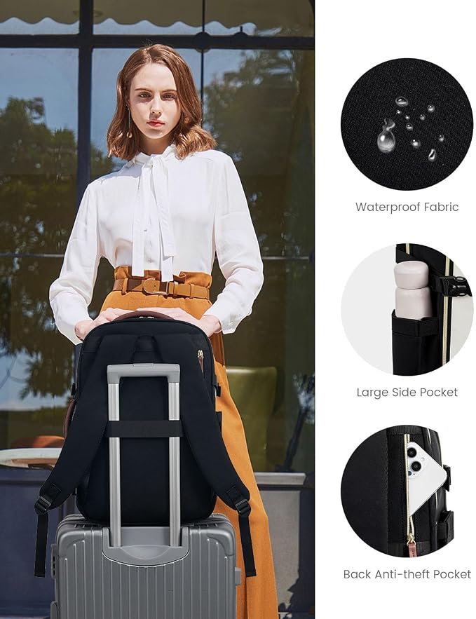 LOVEVOOK 50L Travel Backpack for Women Flight Approved, Carry on Backpack for - Image 8