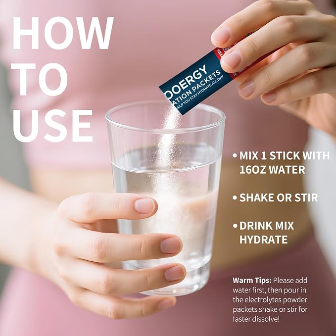 Electrolytes Powder Packets Sugar Free Hydration Packets, 7 Flavors Liquid - Image 7