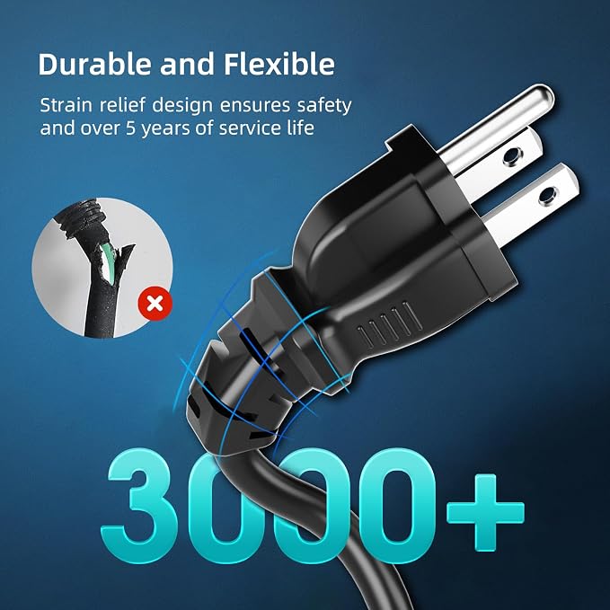 300 FT Outdoor Extension Cord Waterproof, 3-Prong Power Cord, 16 AWG SJTW - Image 2