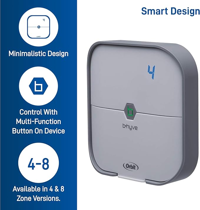 Orbit 57915 B-hyve 4-Zone Indoor Smart Sprinkler Controller