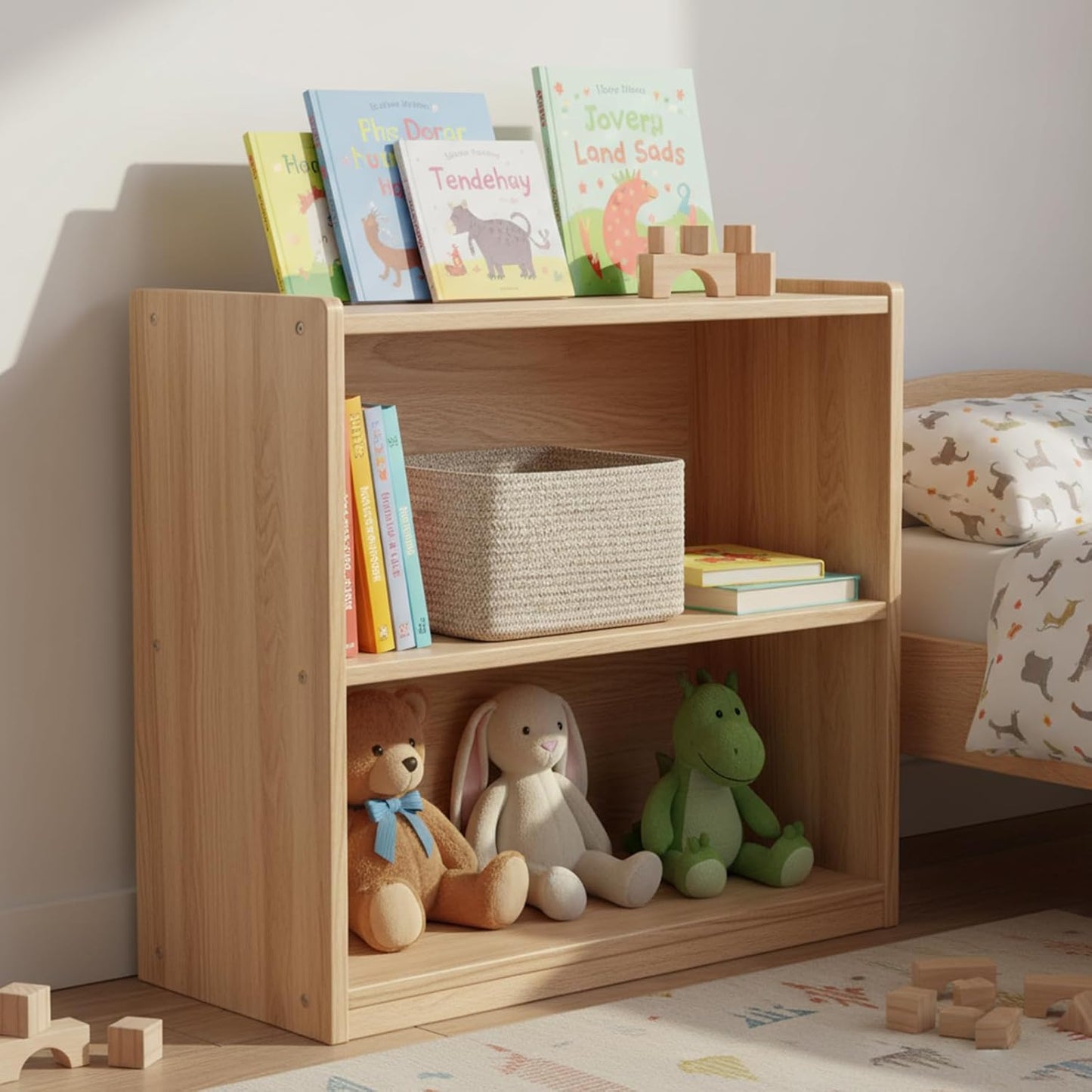 Small Cotton Rope Basket – Storage Bin for Organizing (10.6" x 6.7" x 6.7"), Bathroom Storage Basket for Shelf, Counter & Closet（Beige）