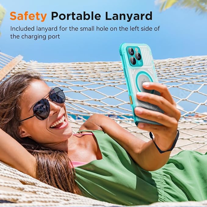 WIFORT for iPhone 16 Pro Waterproof Case, Fit for Magsafe Full Body Magnetic - Image 7