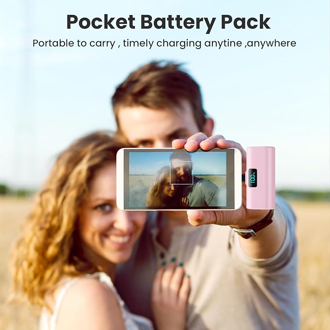 Mini Portable Charger USB C Power Bank, Upgraded 5500mAh PD Fast Charging - Image 7