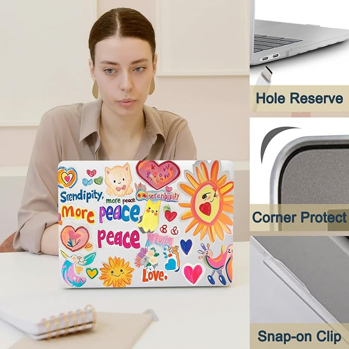 Hard Cover for MacBook Air 13 inch Case 2010-2017 Release, Pattern Design - Image 5