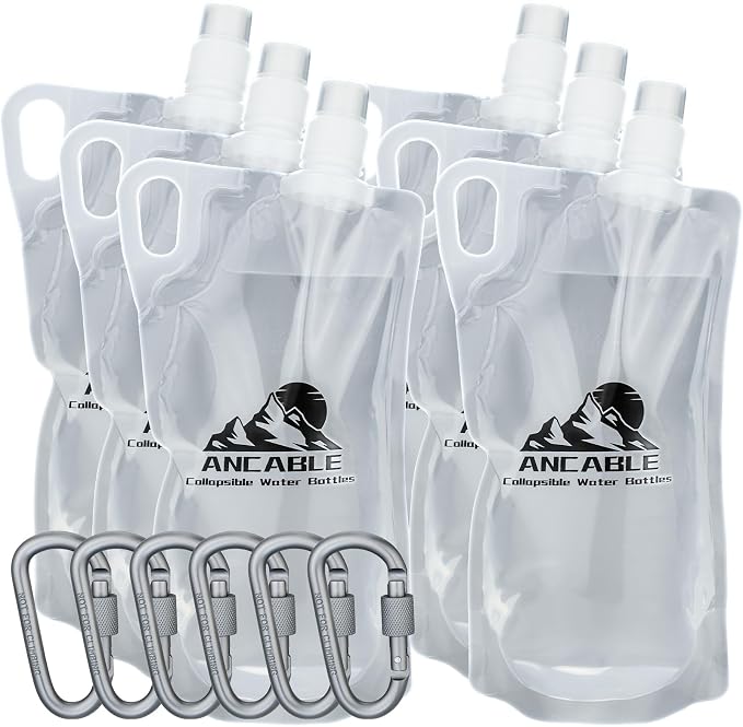 Ancable 33oz Collapsible Water Bottles, BPA-Free Water Bottle by Ancable