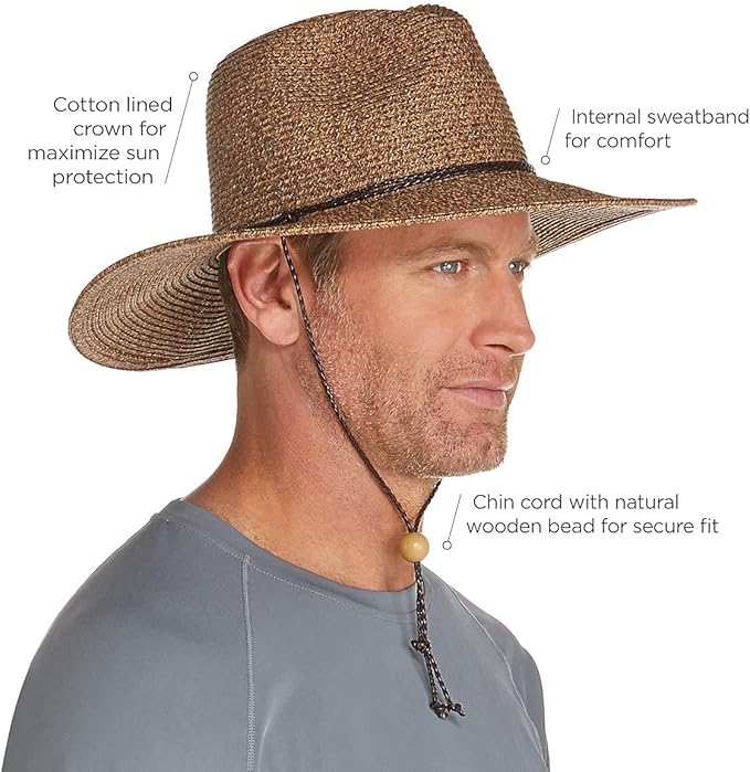 Coolibar UPF 50+ Men's Beach Comber Sun Hat - Sun Protective