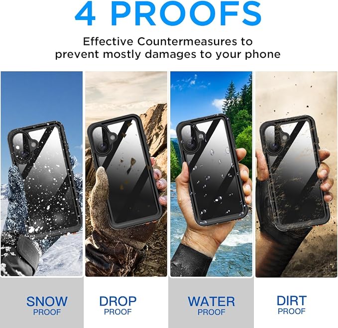 AICase Compatible with iPhone 16 Case Waterproof - Image 6