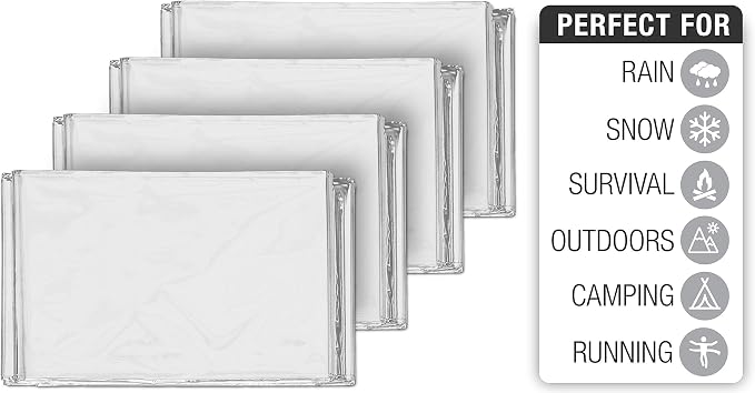 Swiss Safe 10 Pack Mylar Emergency Blankets - Image 3
