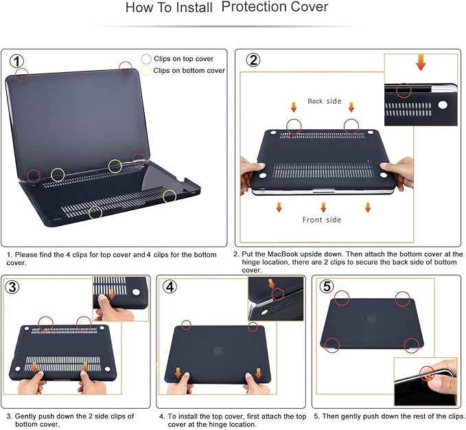 Case for New MacBook Pro 15 inch 2019 2018 2017 2016 Release, Anti-Fingerprint - Image 7