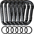 Carabiner Clip, Camping Accessories, Outdoors and Gym etc, D Shaped Spring Hook by Oupengsky