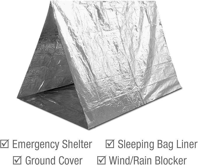 Swiss Safe Emergency Mylar Thermal Blankets + Bonus Space Blanket - Image 5