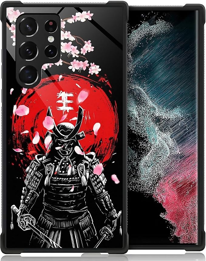 for Samsung Galaxy S23 Ultra Case, Sakura Japanese Samurai Pattern Graphic by FKBRCL4U