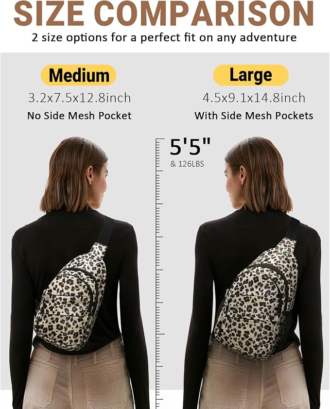 Tuwubi Crossbody Bags for Women, Sling Bag for Men, Small Hiking Backpack Anti - Image 6