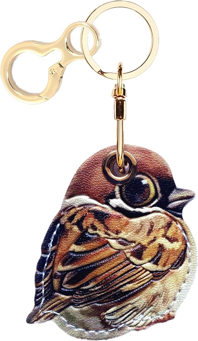 Leather Keychain Holder Case Compatible by BORKUANA