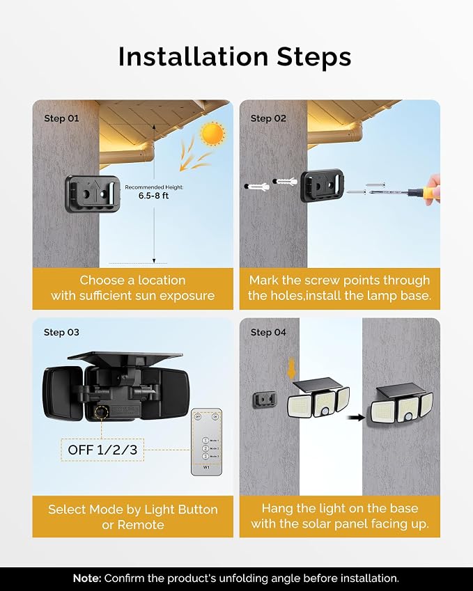 Brightown 1 Pack Solar Outdoor Lights - Image 6