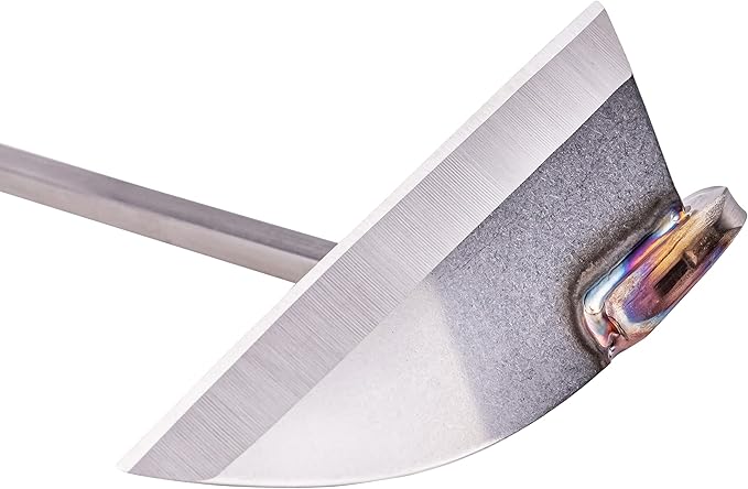 NJP100 Nejiri Gama Handheld Weeder-Scraper-Hoe, Japanese 4 Blade Width, 4.5-Inch Lacquered Beech, Stainless Steel/Black-Wood Handle