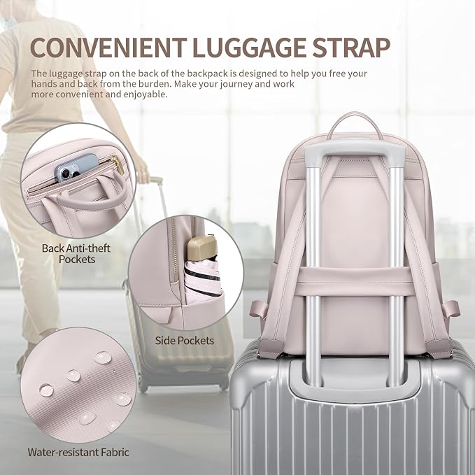 GOLF SUPAGS Laptop Backpack for Women Slim Computer Bag Work Travel College - Image 5