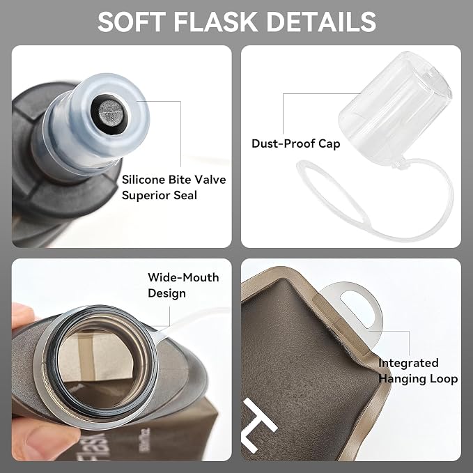 150ml Soft Flask Soft Water Bottle - Image 5
