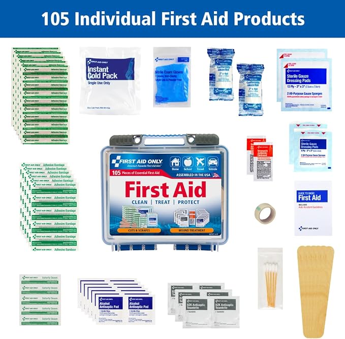 First Aid Only 91249 On-The-Go All-Purpose Emergency First Aid Kit - Image 3