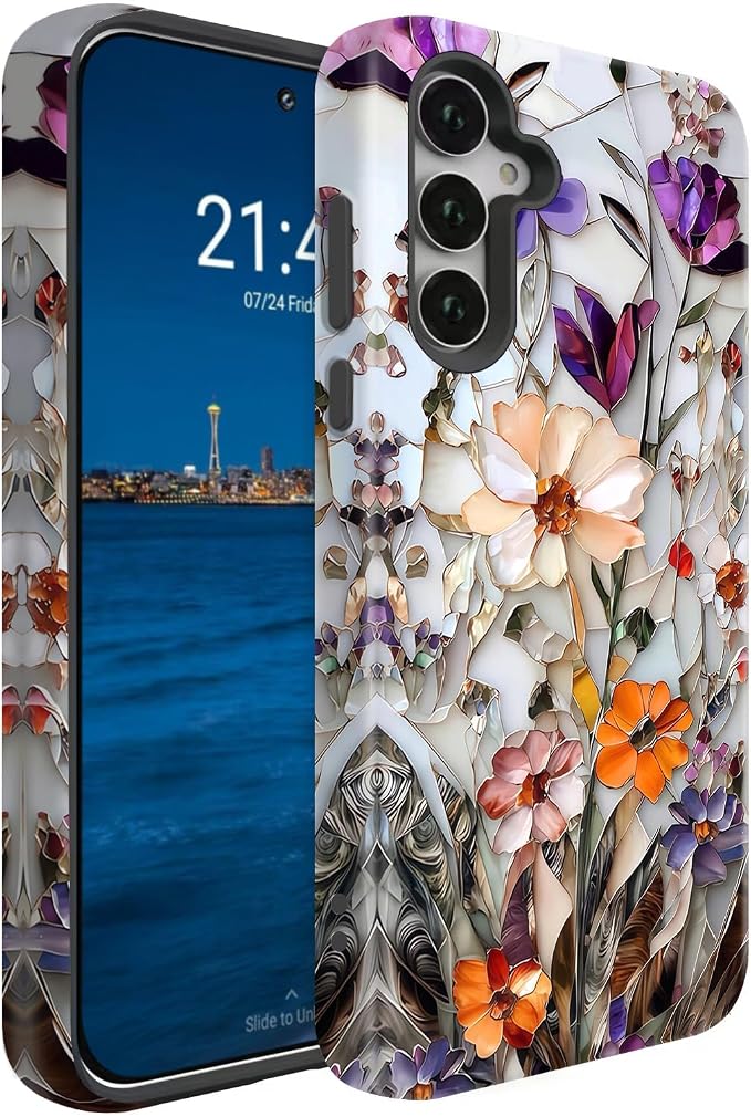 Compatible for Samsung Galaxy A37 5G Case, Dual Layer Heavy Duty 2 in 1 by BSMOSPER