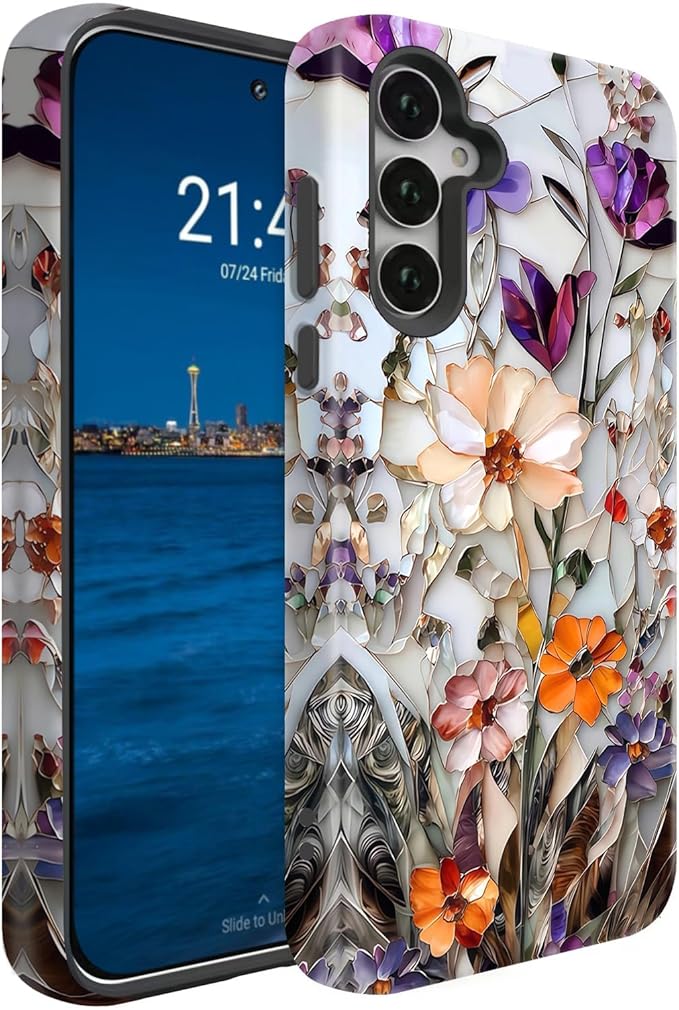 Compatible for Samsung Galaxy A36 5G Case, Dual Layer Heavy Duty 2 in 1 by BSMOSPER