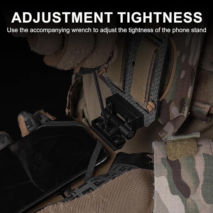 Zhongren 90 Rotating Tactical Plate Carrier Vest Attachments Universal Phone - Image 5