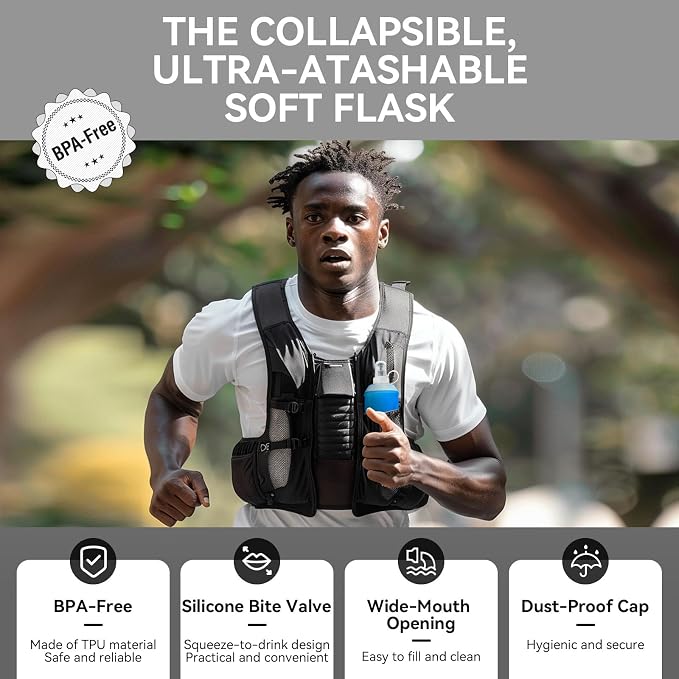 150ml Soft Flask Soft Water Bottle - Image 4