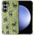 for Samsung Galaxy S23 FE Case, HL2 Grass Cat Hybrid 2 Layer Hard Shell by Unknown