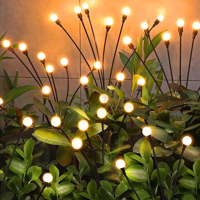 NBQQ Solar Garden Lights Outdoor, Waterproof Solar Powered Lights by NBQQ