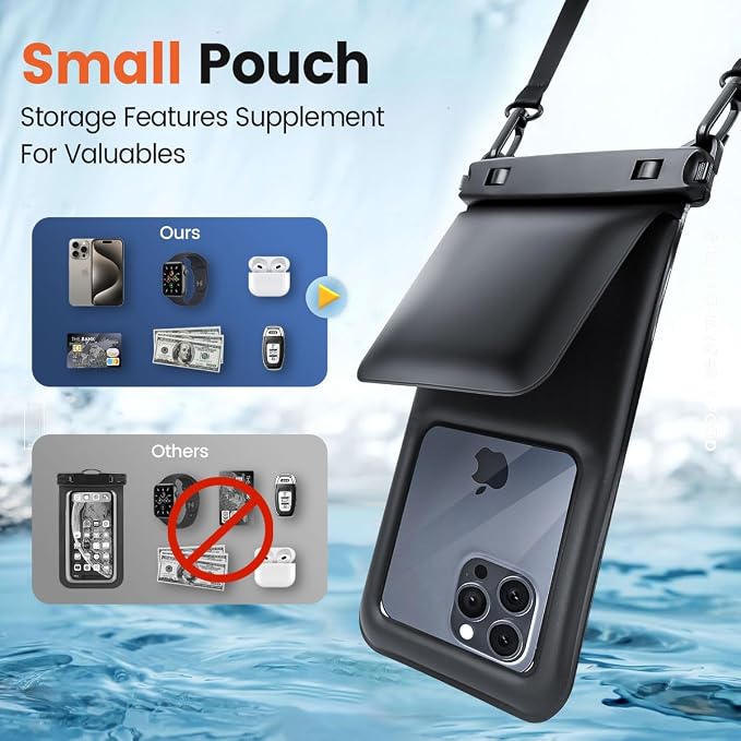 Floating Waterproof Phone Pouch 2 Pack, IPX8 Waterproof Phone Case - Image 2
