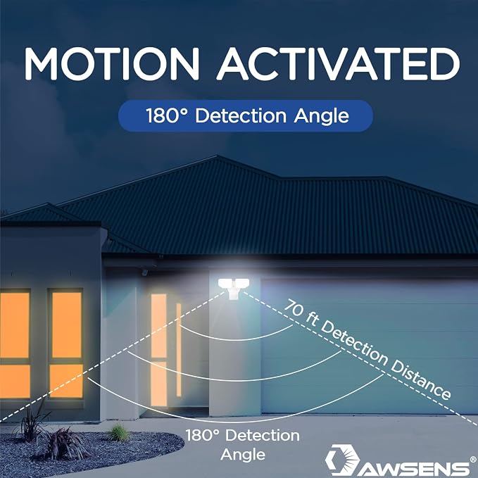 30W LED Motion Sensor Security Light Outdoor, 180 Degree, 2600 LM, 5100 K - Image 3