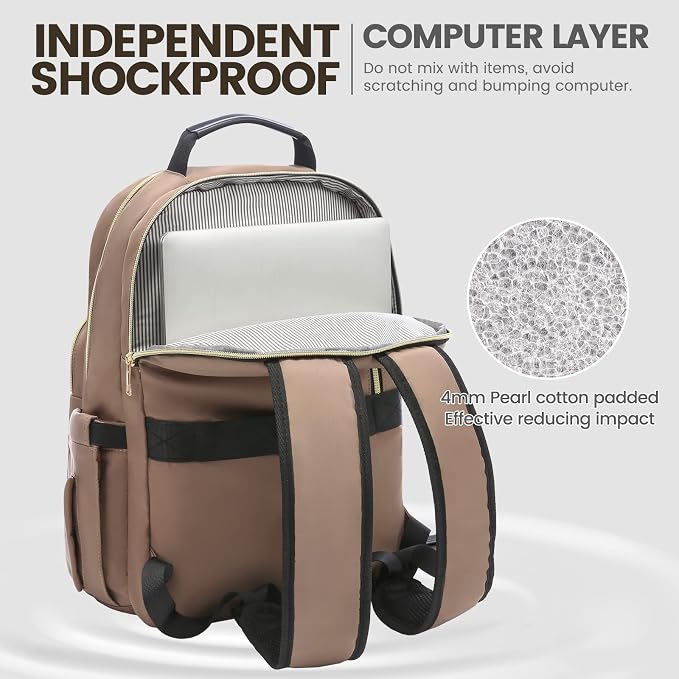 LOVEVOOK Laptop Backpack for Women 15.6 inch, Cute Womens Travel Backpack Purse - Image 4