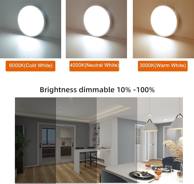 12 Inch Motion Sensor Ceiling Light Indoor, Motion Sensor Fixture Indoor - Image 5
