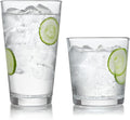 Libbey Preston Tumbler and Rocks Glass Cups Set, All Purpose Everyday Drinking by Libbey