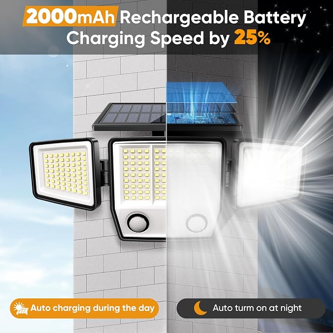 Solar Motion Sensor Outdoor Lights Waterproof - Image 4