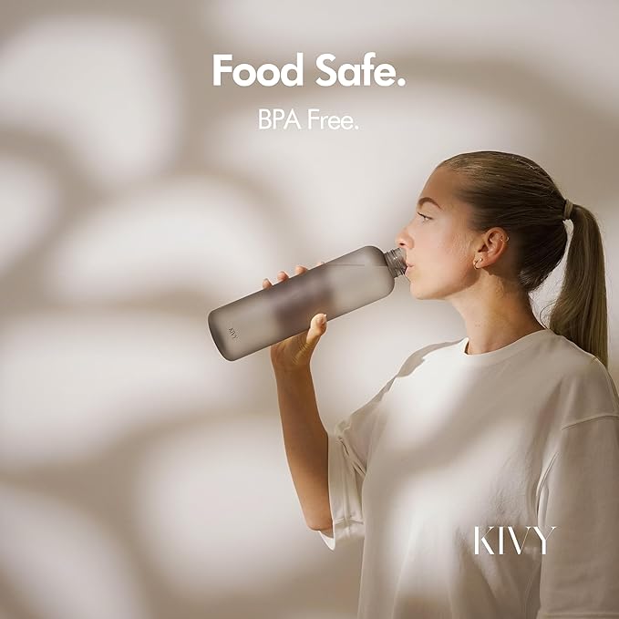 KIVY Clear water bottle 32oz Fits Backpack & Cupholder - Image 7