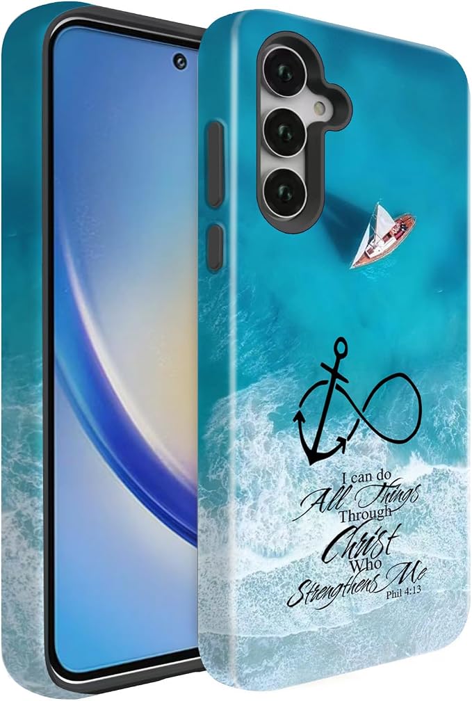 Compatible for Samsung Galaxy S25 FE 5G Case, Dual Layer Heavy Duty 2 in 1 by BSMOSPER