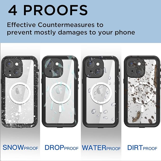 AICase for iPhone 14 Case Waterproof, Compatible - Image 2