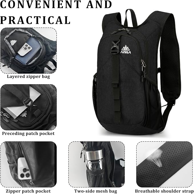 15L Small Hiking Backpack Foldable Ultralight Trekking Camping Outdoors Backpack - Image 4
