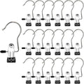Boot Hangers Clips, 100 Pack Black Laundry Hooks Hanging Clips Clothes Pins by MECHEER