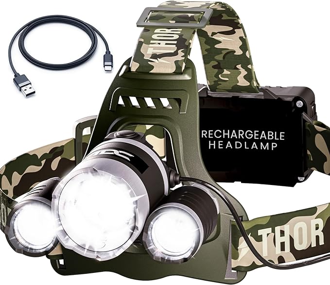 TDC Head Lamp Led Rechargeable Super Bright by TDC
