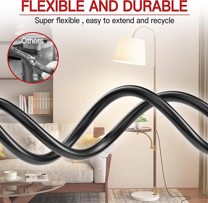 18/3 Indoor Extension Cord 6 FT, 3 Prong Power Cable, Suitable - Image 6