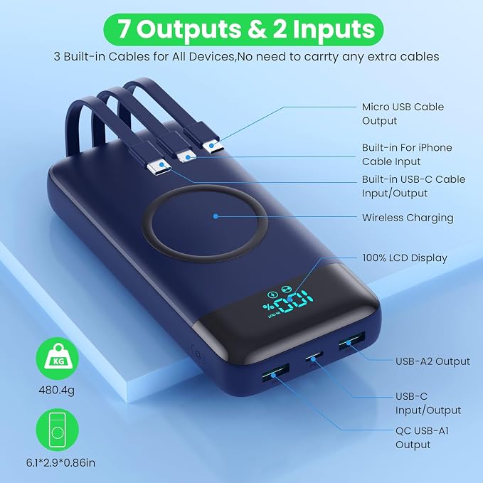Wireless Portable Charger 40800mAh - Image 5